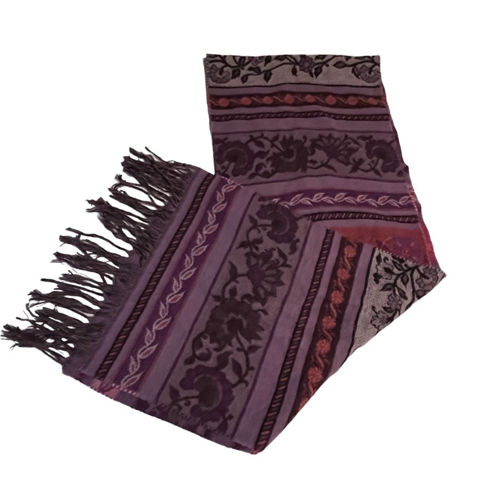 Cashmink V.Fraas Acrylic Floral Scarf Made in Germany
